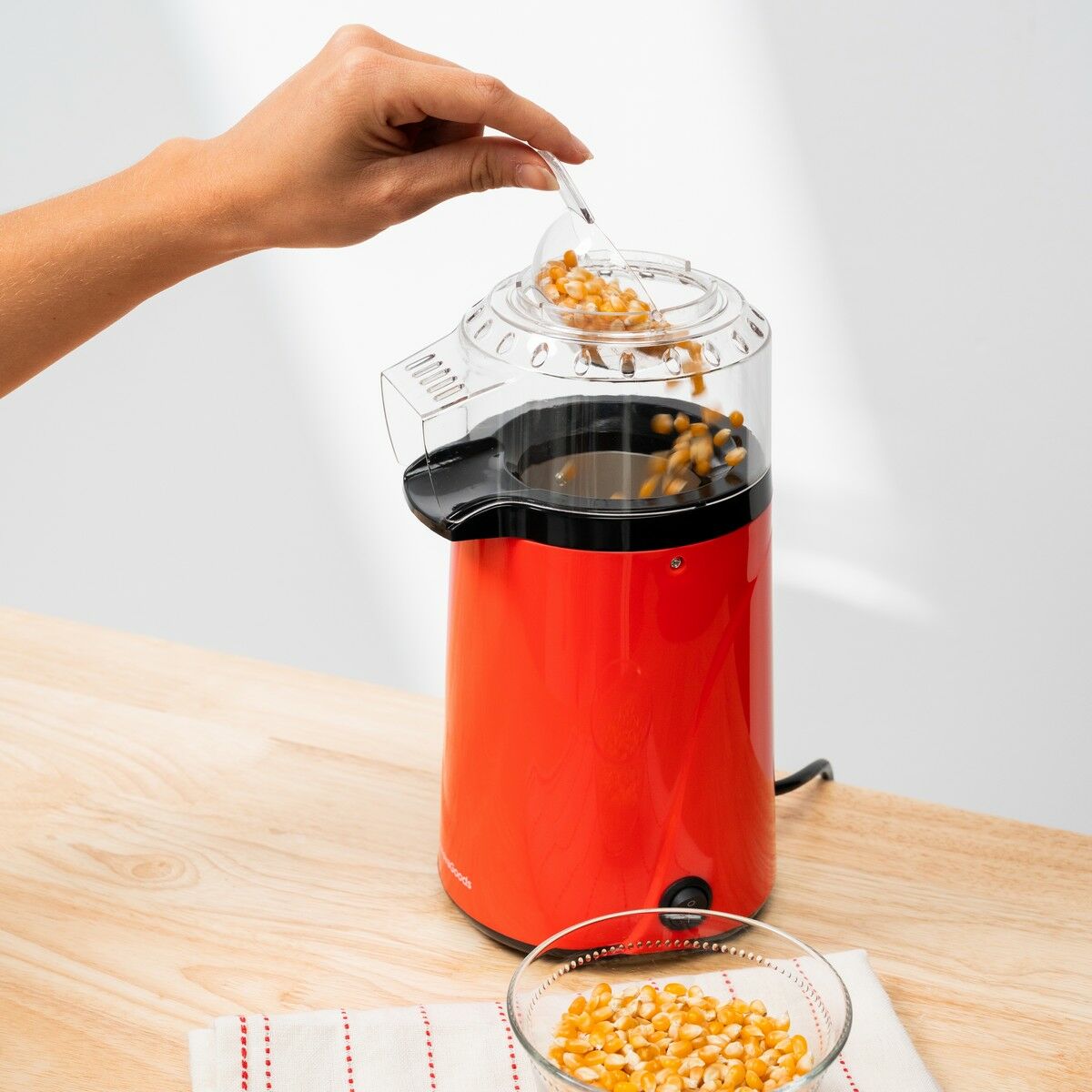 InnovaGoods Popmar Heißluft-Popcornmaschine – 1200 W mit Messlöffel