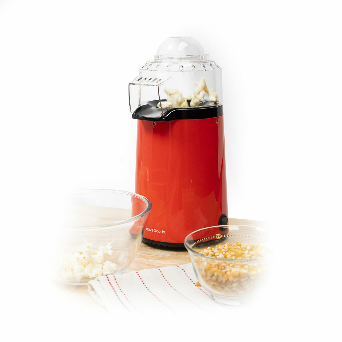 InnovaGoods Popmar Heißluft-Popcornmaschine – 1200 W mit Messlöffel