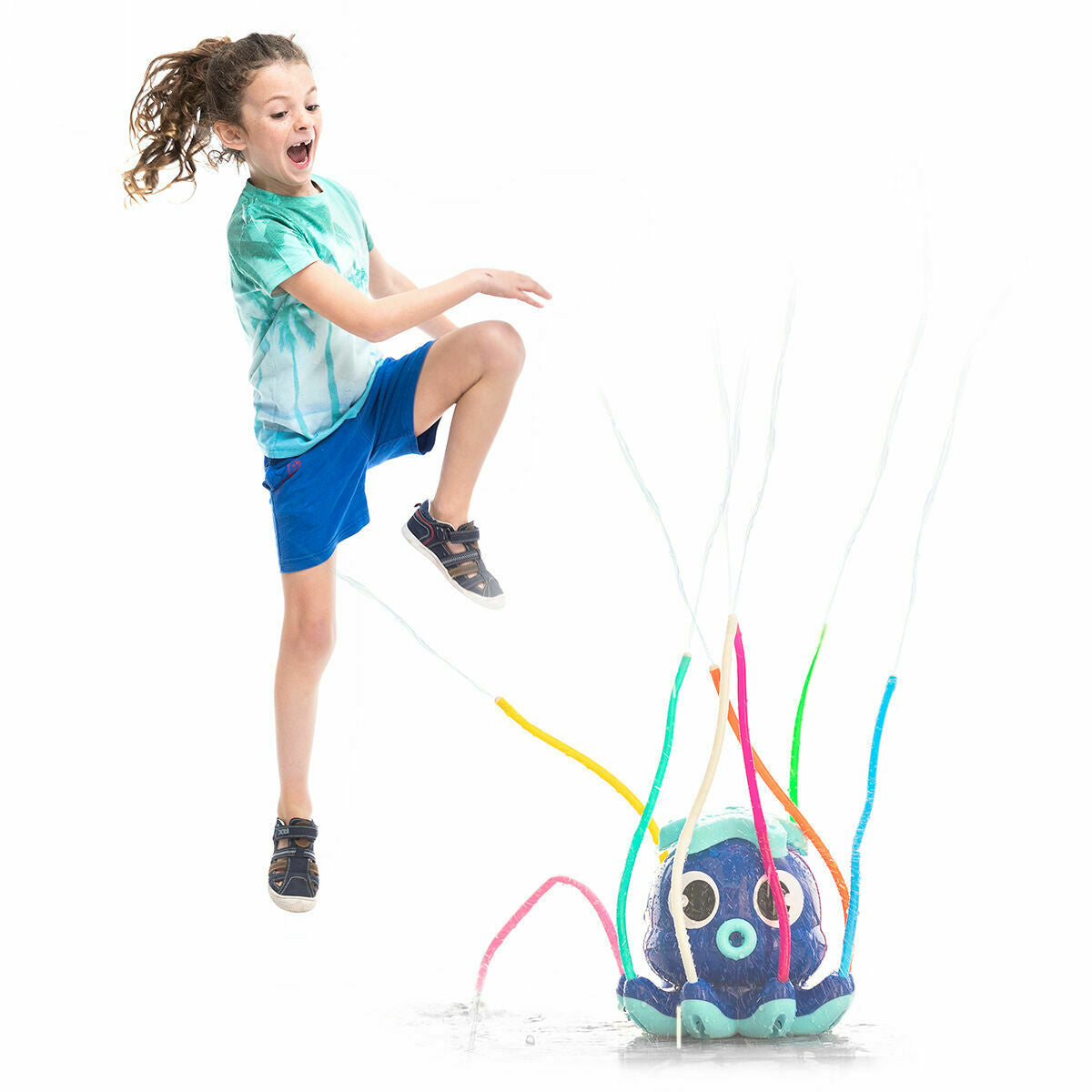 InnovaGoods Outdoor-Spielset – 2 Bumperbälle und 360°-Wassersprinkler