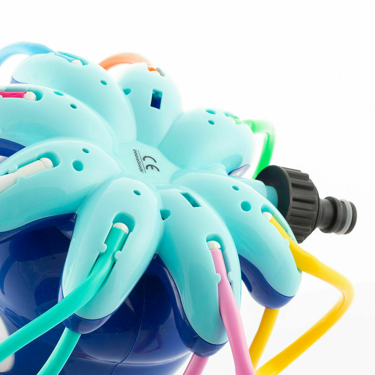 InnovaGoods Outdoor-Spielset – 2 Bumperbälle und 360°-Wassersprinkler