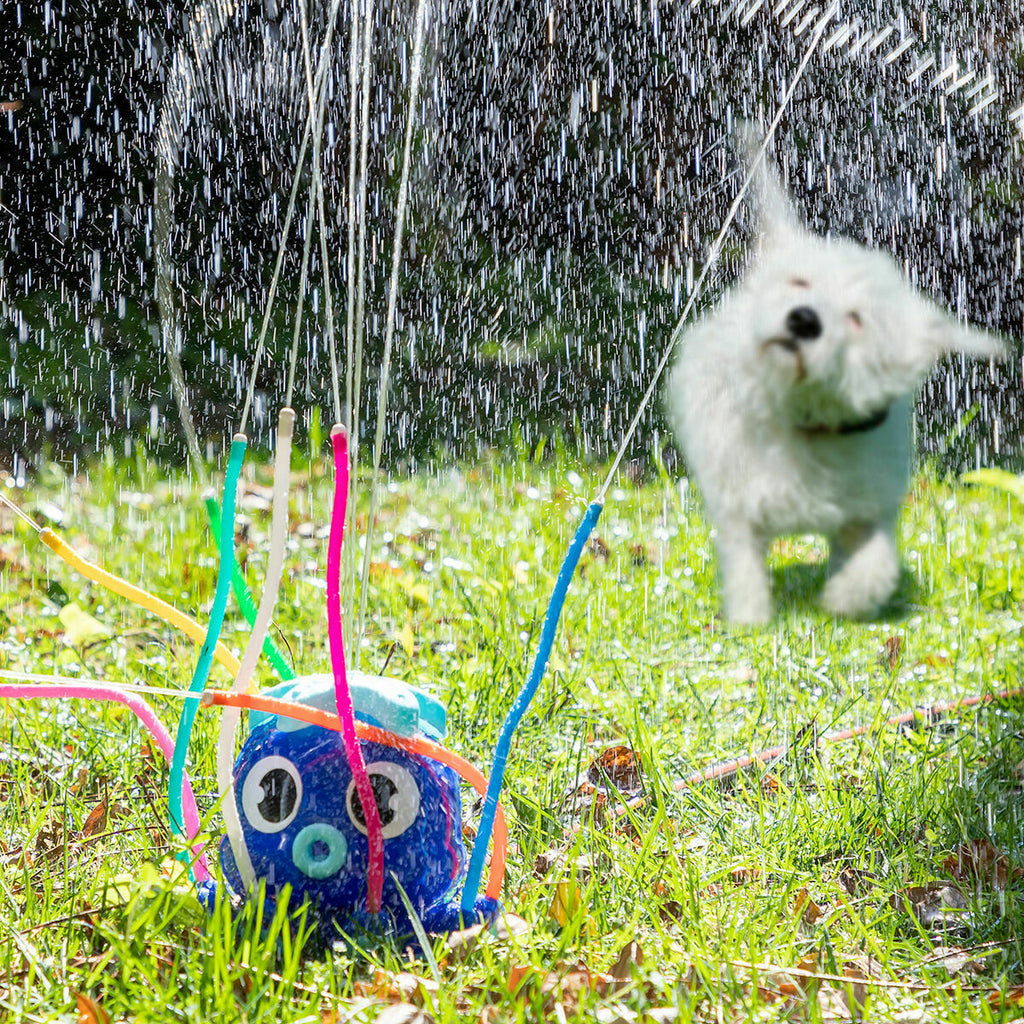 InnovaGoods Outdoor-Spielset – 2 Bumperbälle und 360°-Wassersprinkler