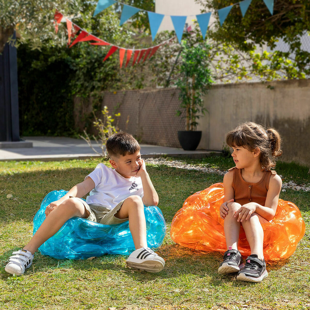 InnovaGoods Outdoor-Spielset – 2 Bumperbälle und 360°-Wassersprinkler