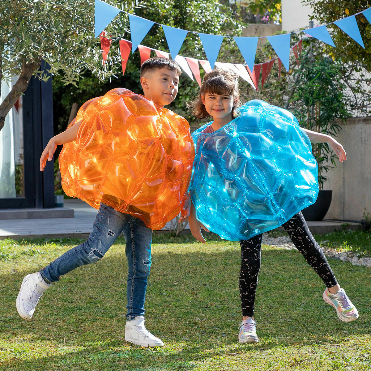 InnovaGoods Outdoor-Spielset – 2 Bumperbälle und 360°-Wassersprinkler