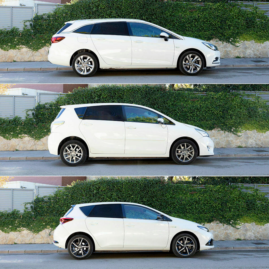 InnovaGoods Netz-Sonnenschutz fürs Auto – 4er-Set, Schwarz