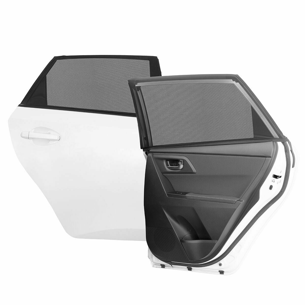 InnovaGoods Netz-Sonnenschutz fürs Auto – 4er-Set, Schwarz
