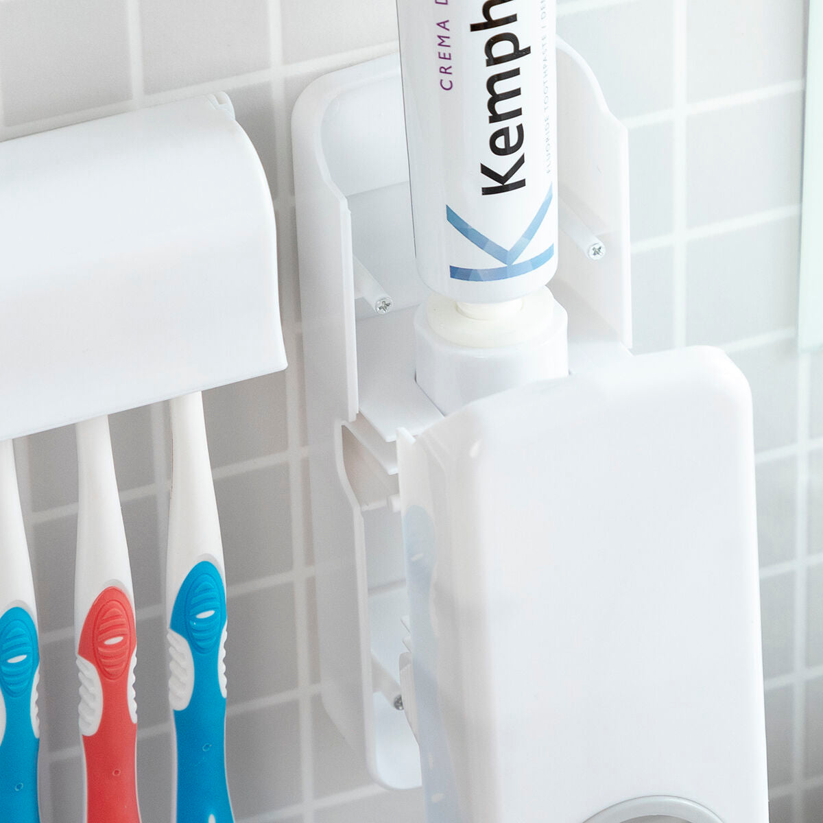 InnovaGoods Diseeth & Bitesap Badset mit Zahnpasta- und Sensor-Seifenspender