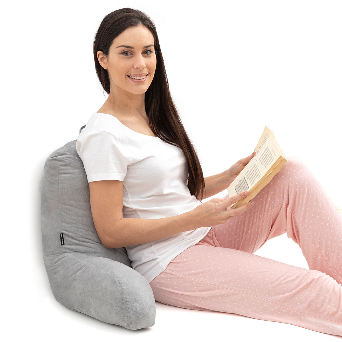 InnovaGoods Muvisk Klapptisch & Huglow Lesekissen mit Armlehnen – Set