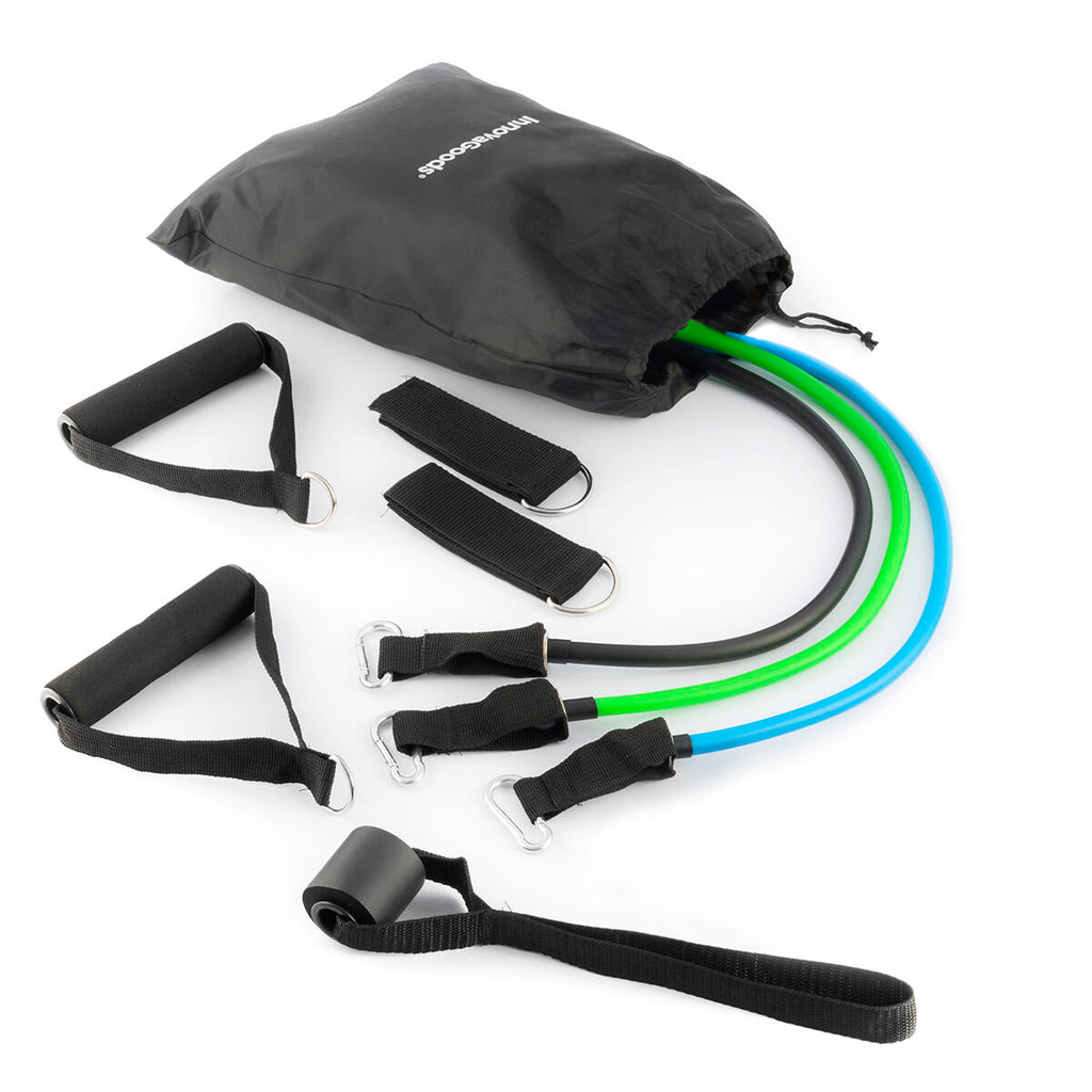 InnovaGoods Plawer Bauchtrainer mit Tribainer-Widerstandsbändern – Paket