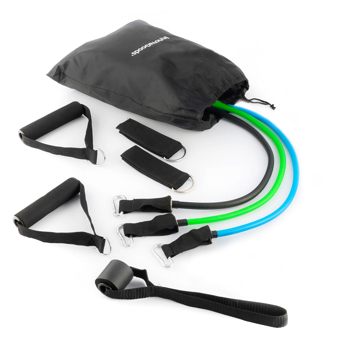 InnovaGoods Plawer Bauchtrainer mit Tribainer-Widerstandsbändern – Paket