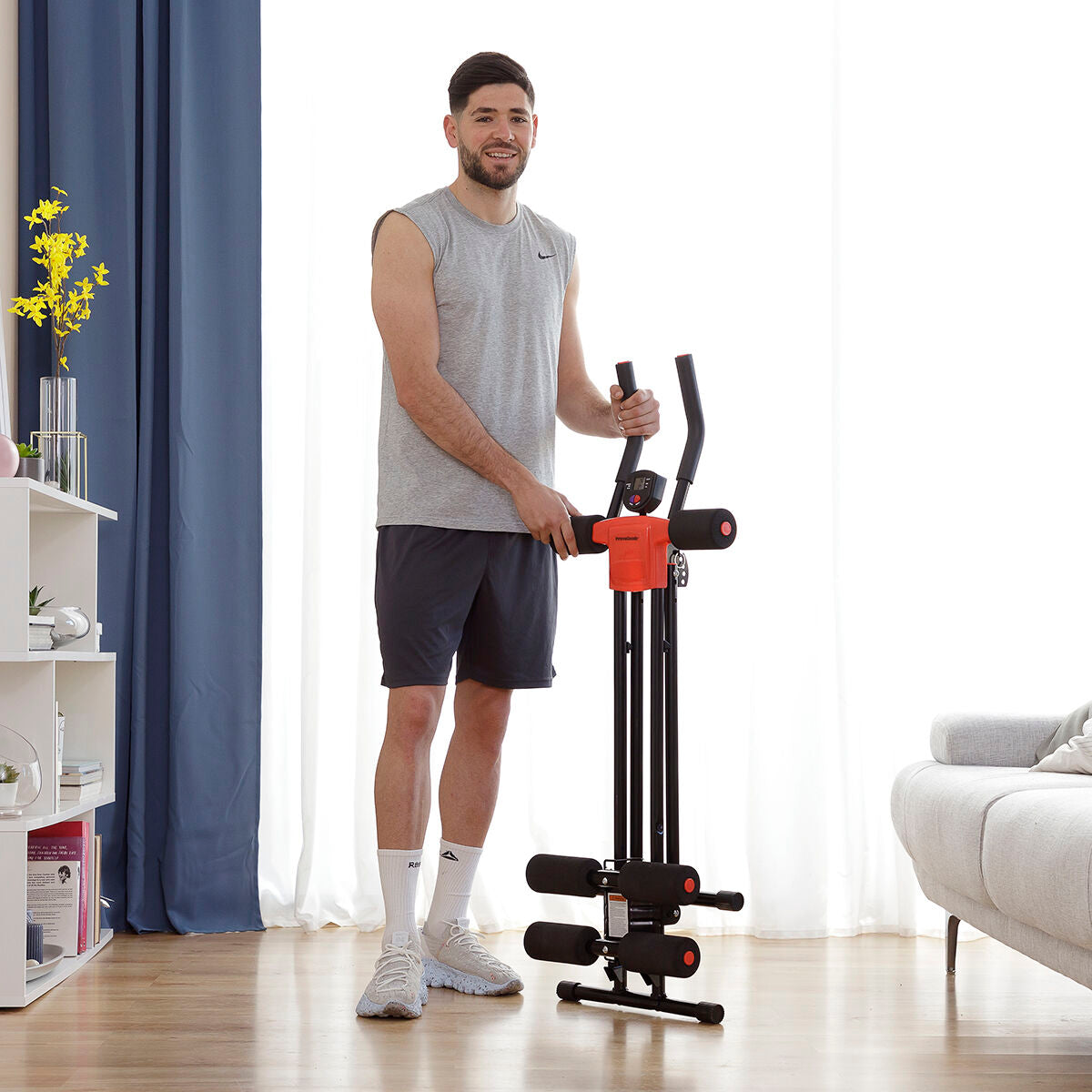 InnovaGoods Plawer Bauchtrainer mit Tribainer-Widerstandsbändern – Paket