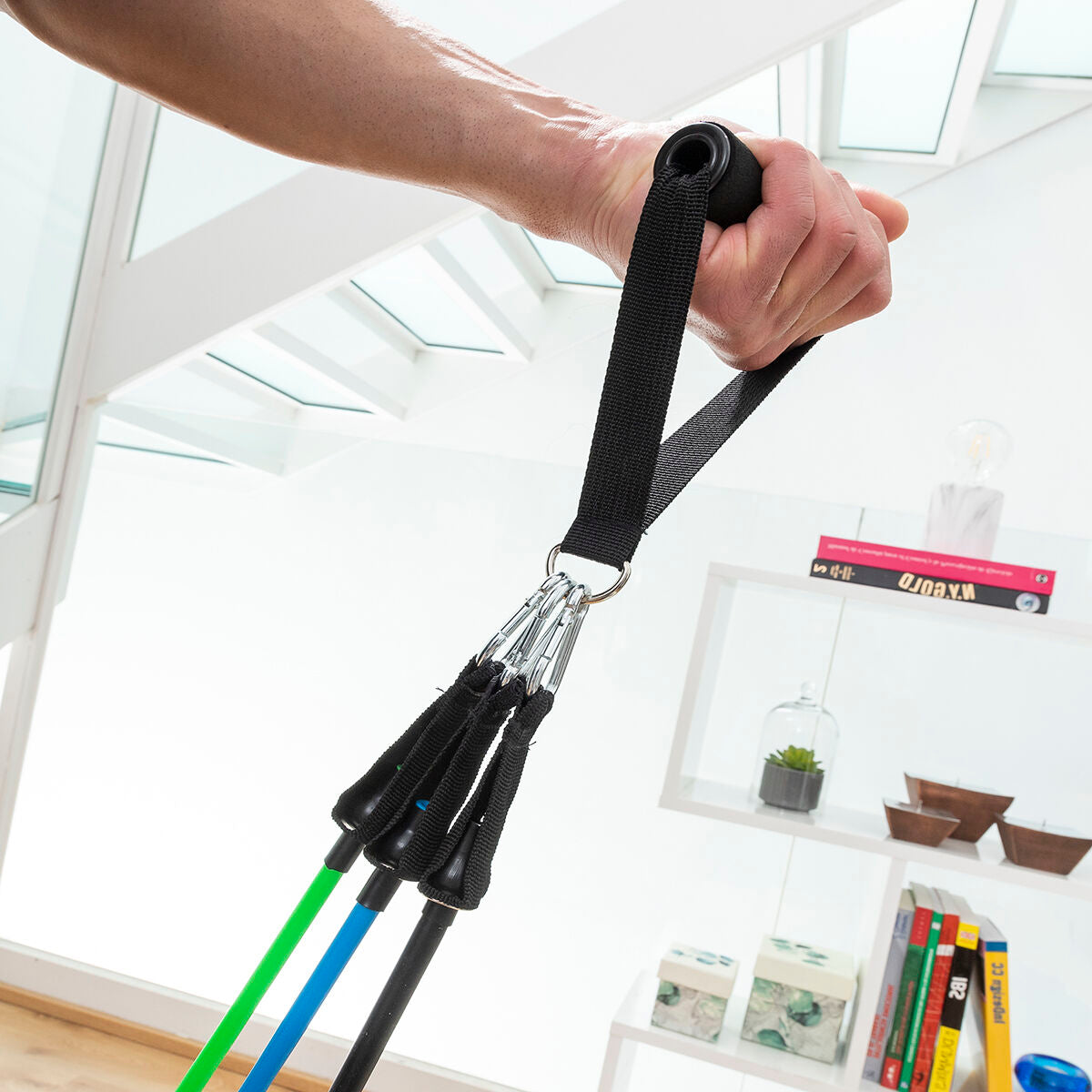 InnovaGoods Plawer Bauchtrainer mit Tribainer-Widerstandsbändern – Paket