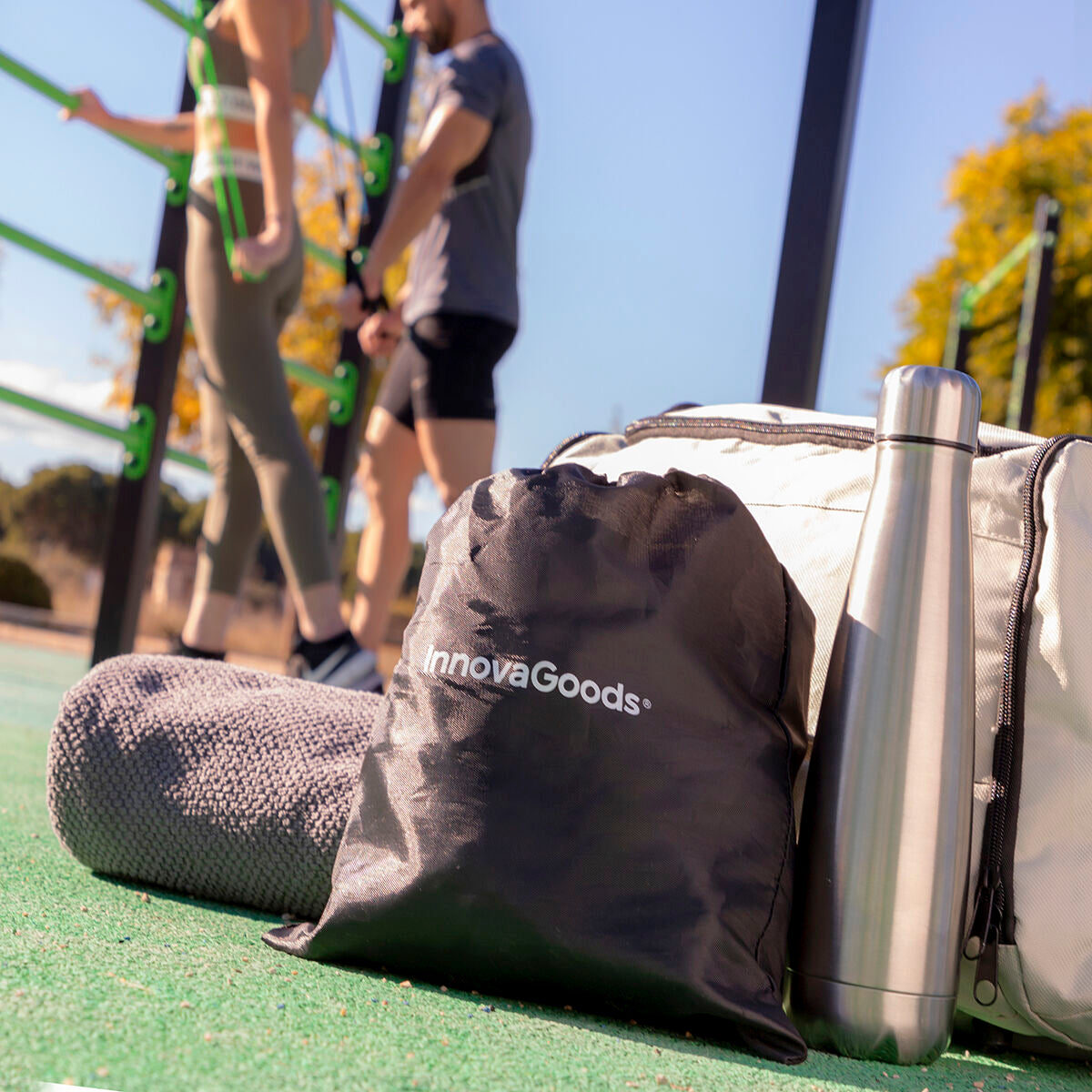 InnovaGoods Plawer Bauchtrainer mit Tribainer-Widerstandsbändern – Paket
