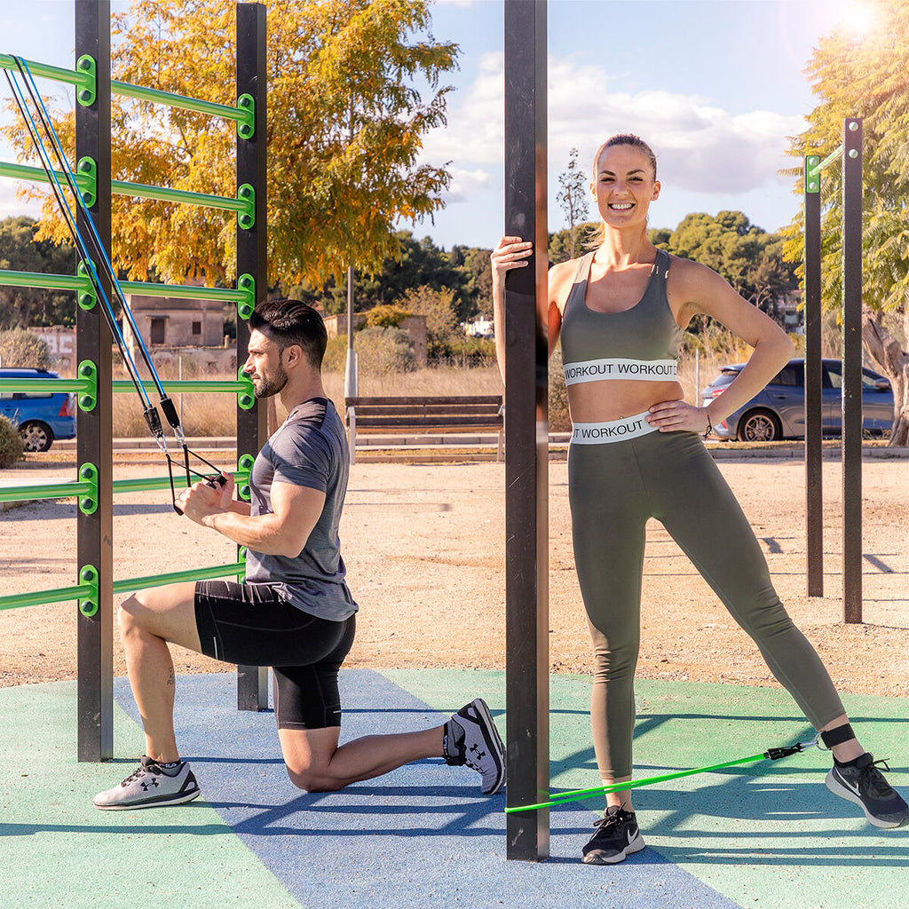 InnovaGoods Plawer Bauchtrainer mit Tribainer-Widerstandsbändern – Paket