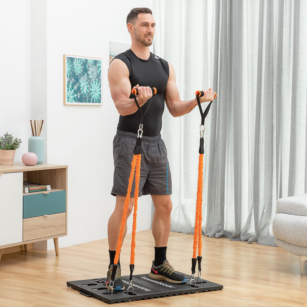 InnovaGoods Gympak Max Trainingspaket mit Passwa-Sportweste XL