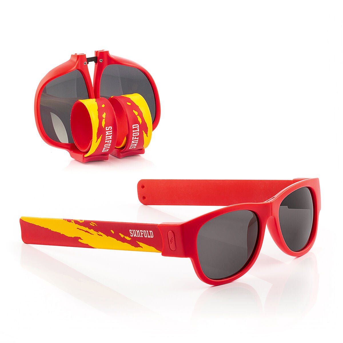 InnovaGoods Freer Getränkespender 4 L mit 2 Sunfold-Sonnenbrillen Spain Rot