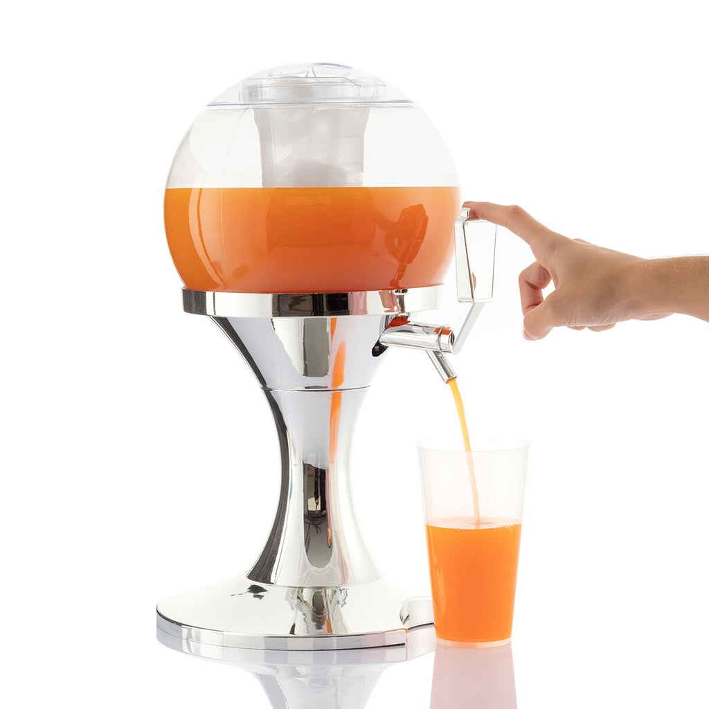 InnovaGoods Ball Getränkespender 3,5 L mit 2 Sunfold-Sonnenbrillen Spain Rot