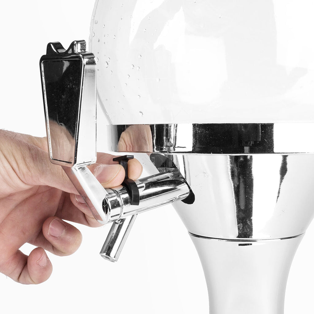 InnovaGoods Ball Getränkespender 3,5 L mit 2 Sunfold-Sonnenbrillen Spain Rot