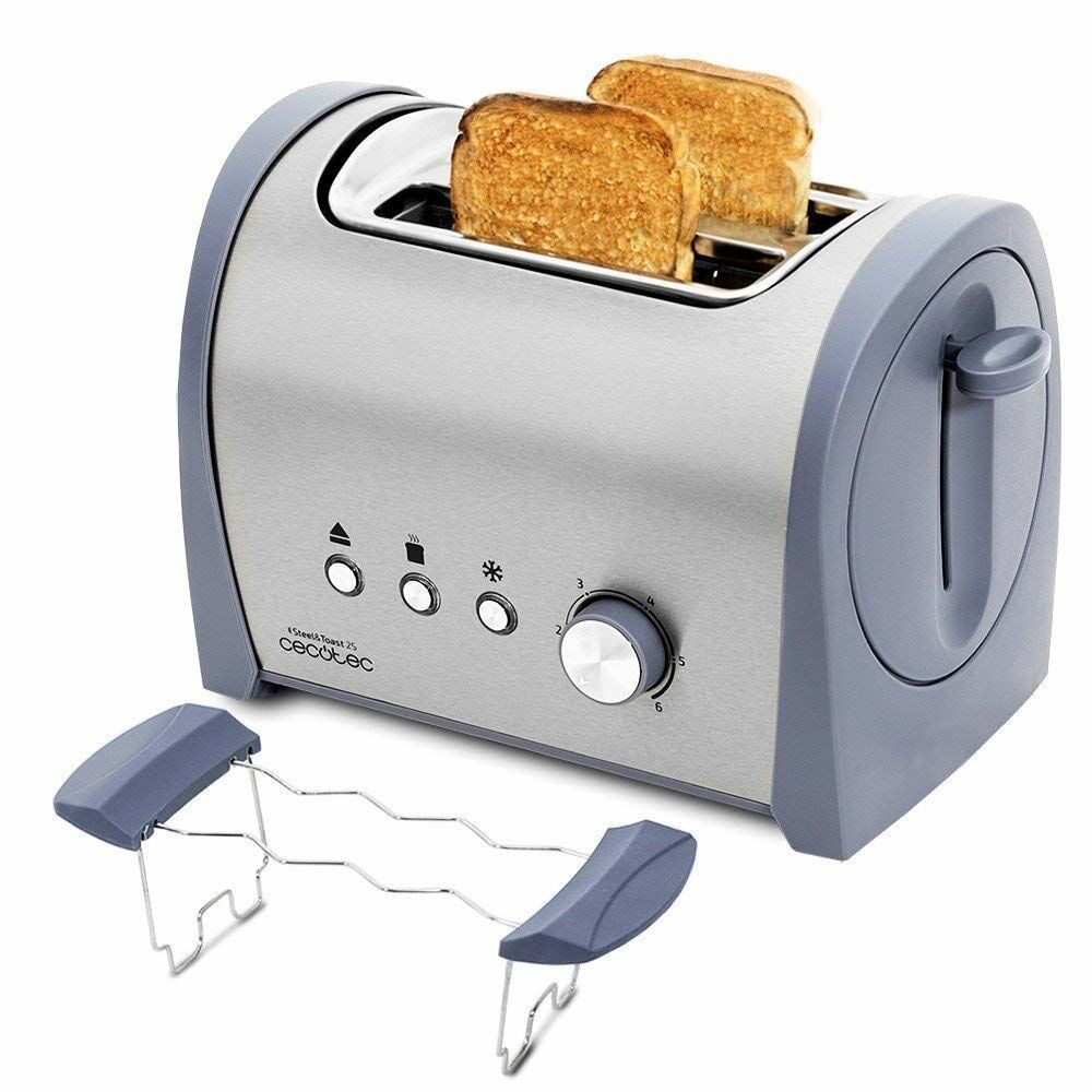 Toaster Cecotec Steel&Toast 2S 800 W Edelstahl