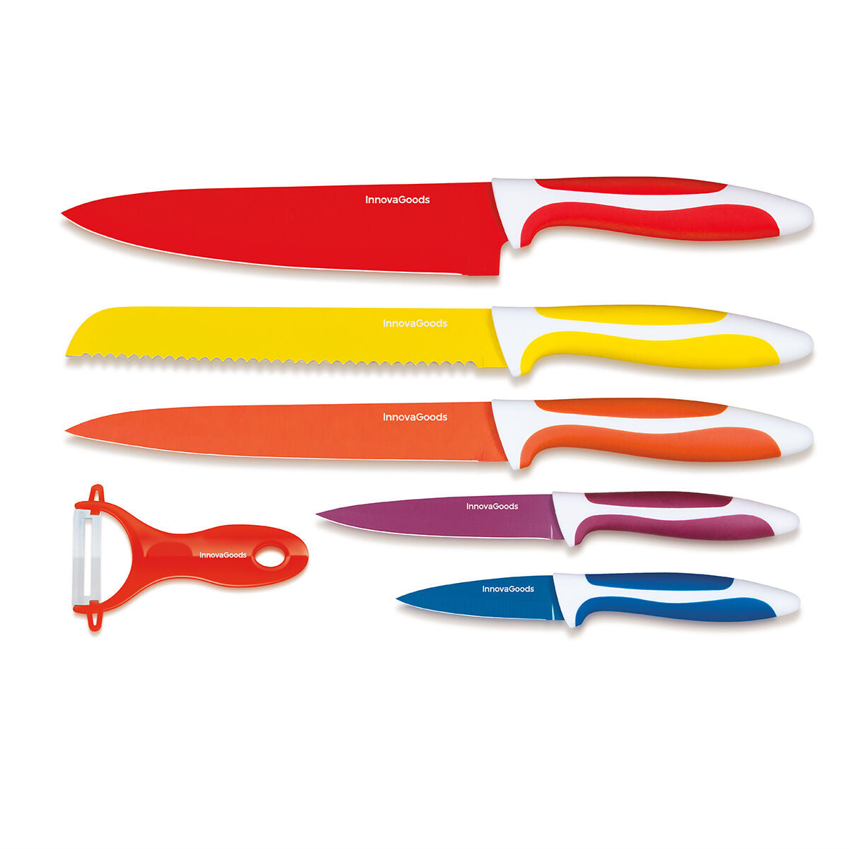 Keramikmesser-Set mit Schäler Knoolvs InnovaGoods 6-teilig