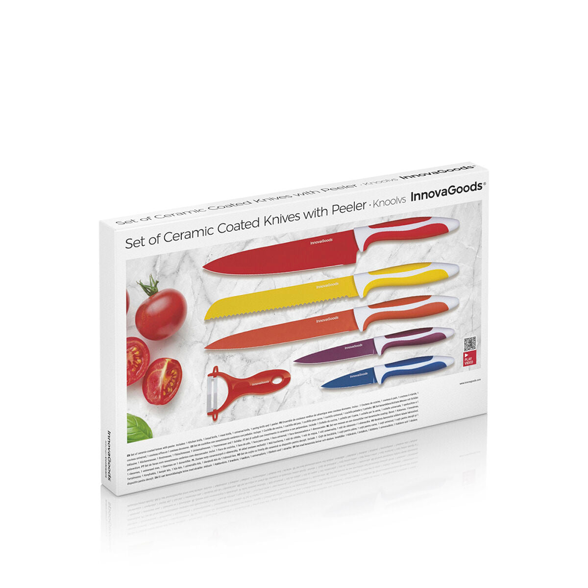 Keramikmesser-Set mit Schäler Knoolvs InnovaGoods 6-teilig