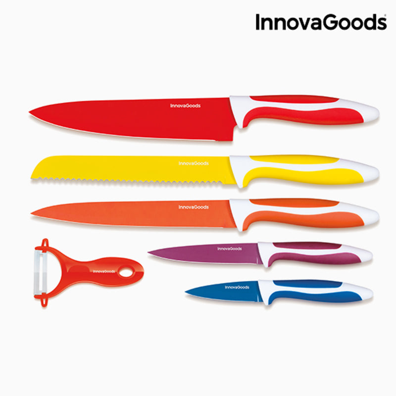 Keramikmesser-Set mit Schäler Knoolvs InnovaGoods 6-teilig
