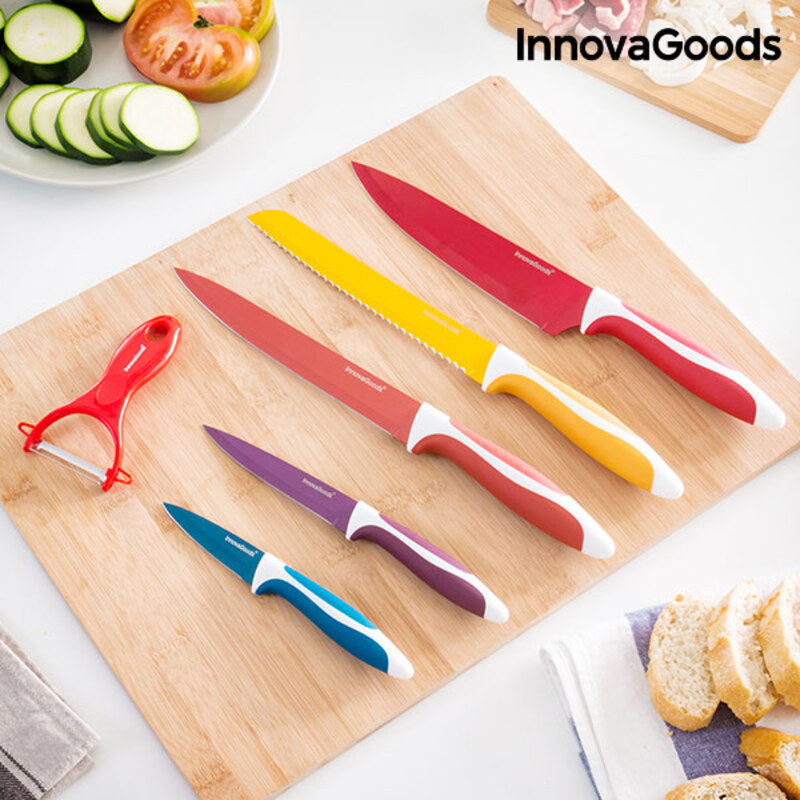 Keramikmesser-Set mit Schäler Knoolvs InnovaGoods 6-teilig