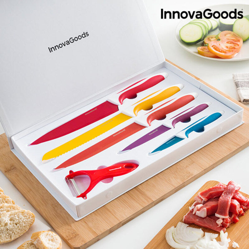 Keramikmesser-Set mit Schäler Knoolvs InnovaGoods 6-teilig