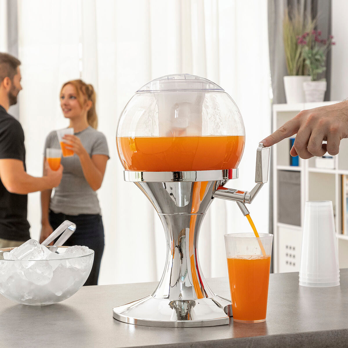 InnovaGoods Ball Getränkespender mit Eisfach – 3,5 Liter
