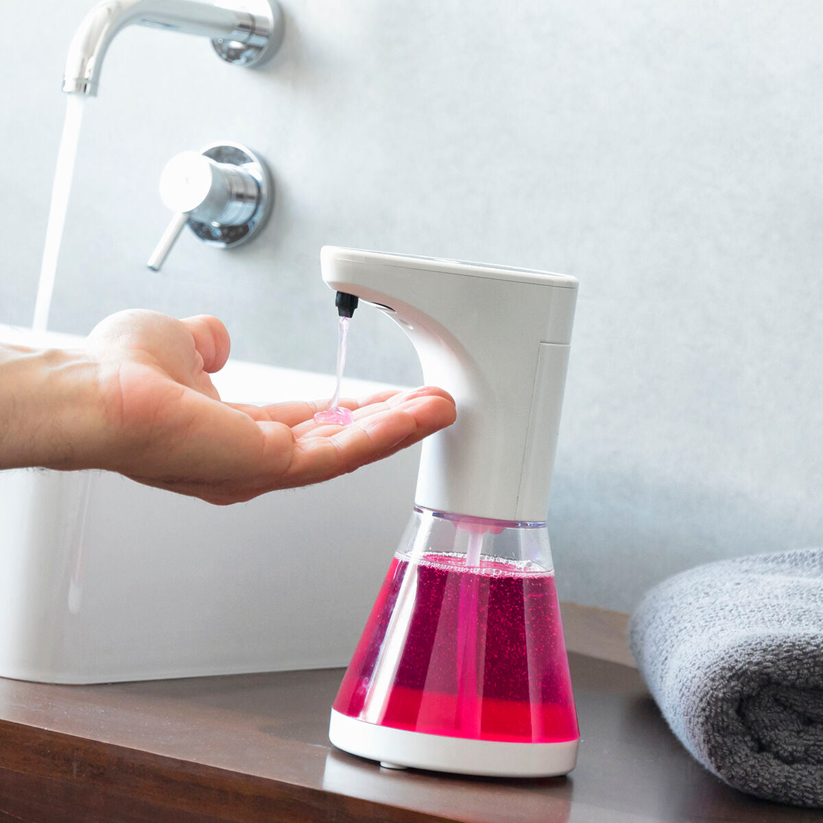 InnovaGoods Sensoap automatischer Sensor-Seifenspender – Weiß-Schwarz