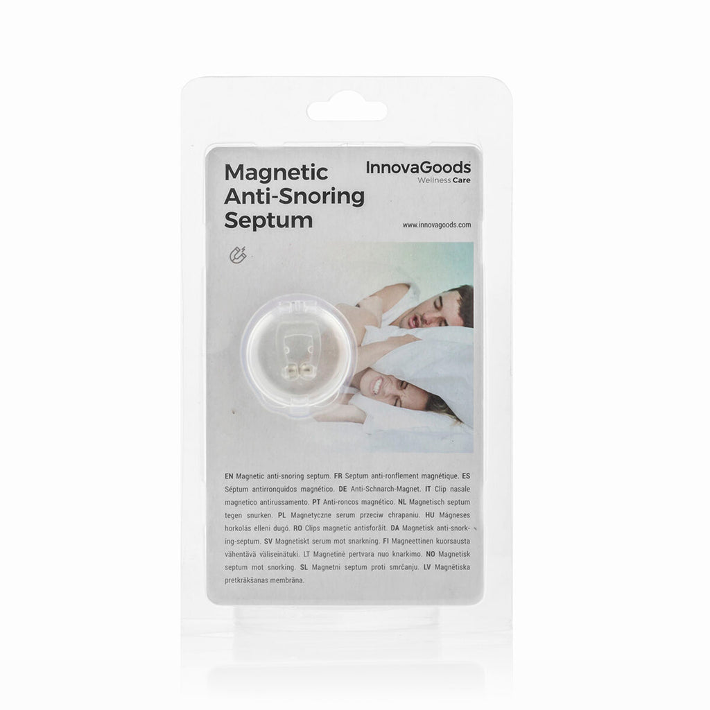 InnovaGoods Magnetisches Anti-Schnarch-Nasenseptum – Unisex, wiederverwendbar, mit Reiseetui