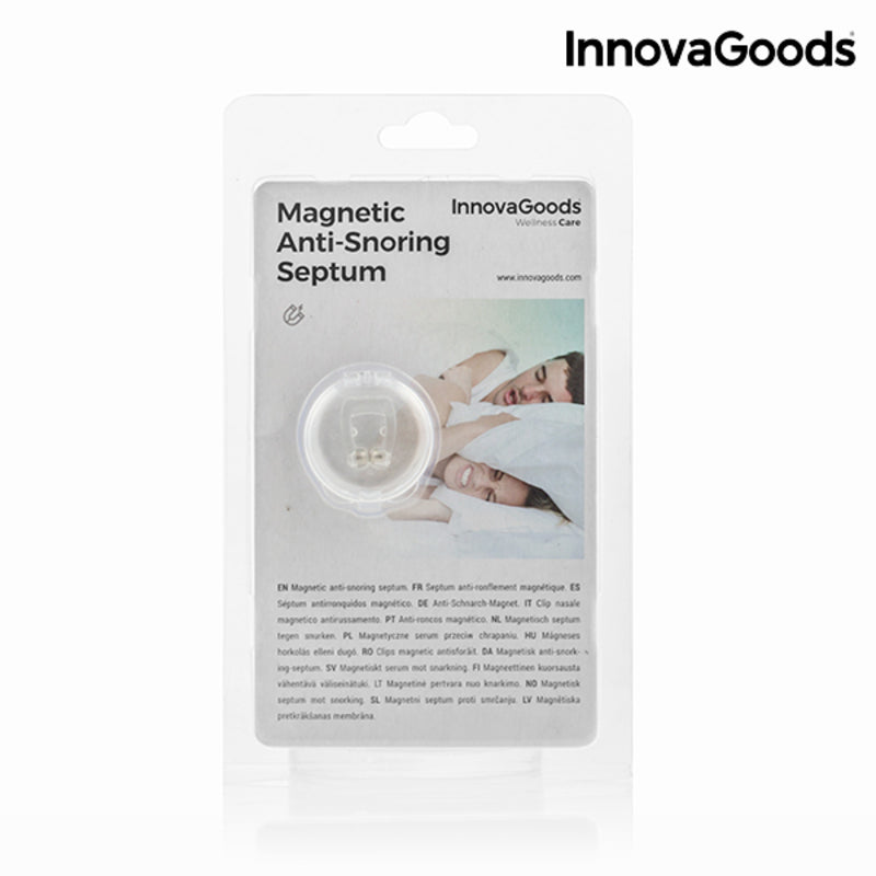 InnovaGoods Magnetisches Anti-Schnarch-Nasenseptum – Unisex, wiederverwendbar, mit Reiseetui