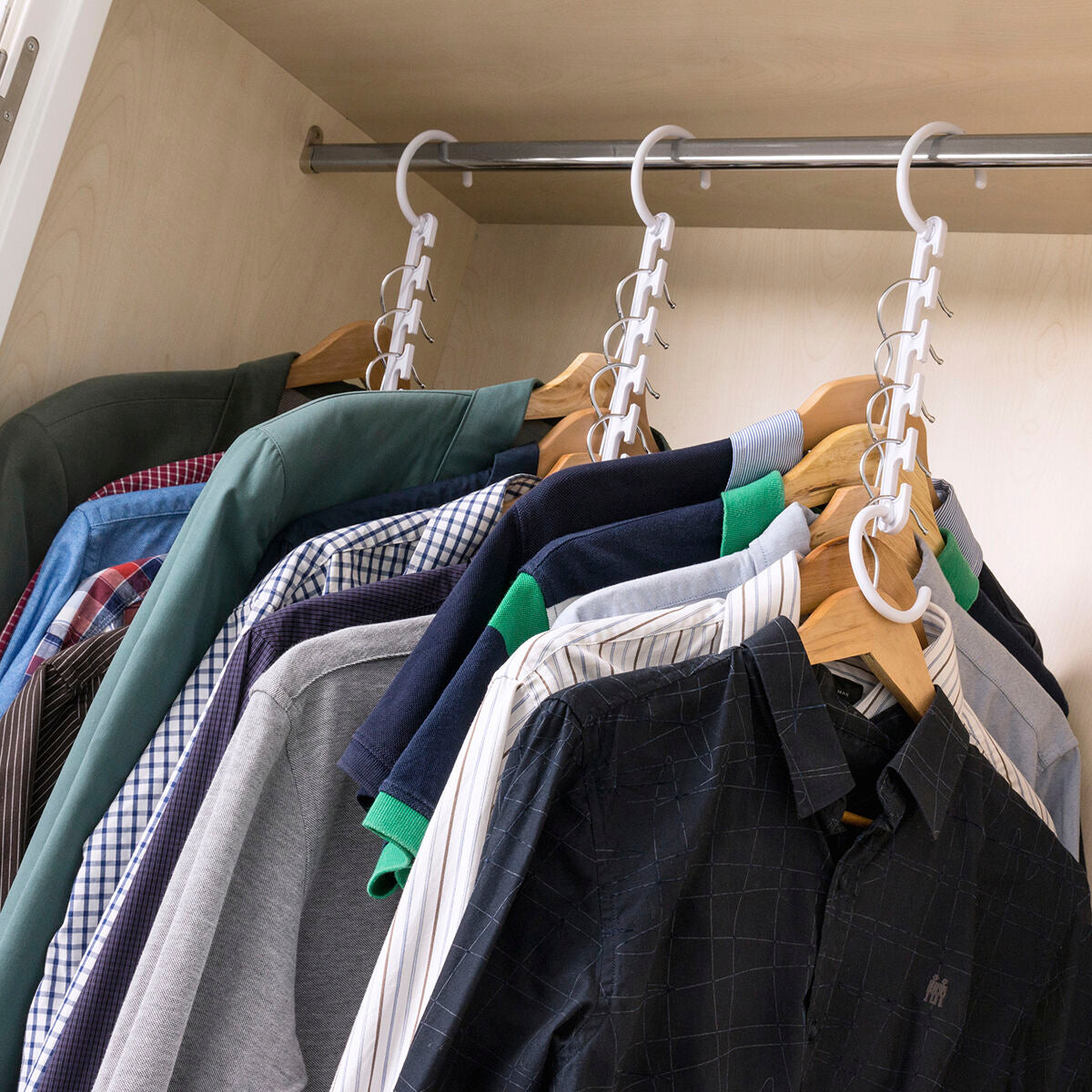 InnovaGoods Plusrobe Kleiderbügel-Organizer – 24-teilig, 40 Plätze