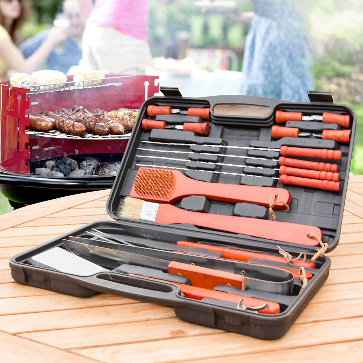 Grillzubehör-Koffer Barbecase InnovaGoods 18-teilig