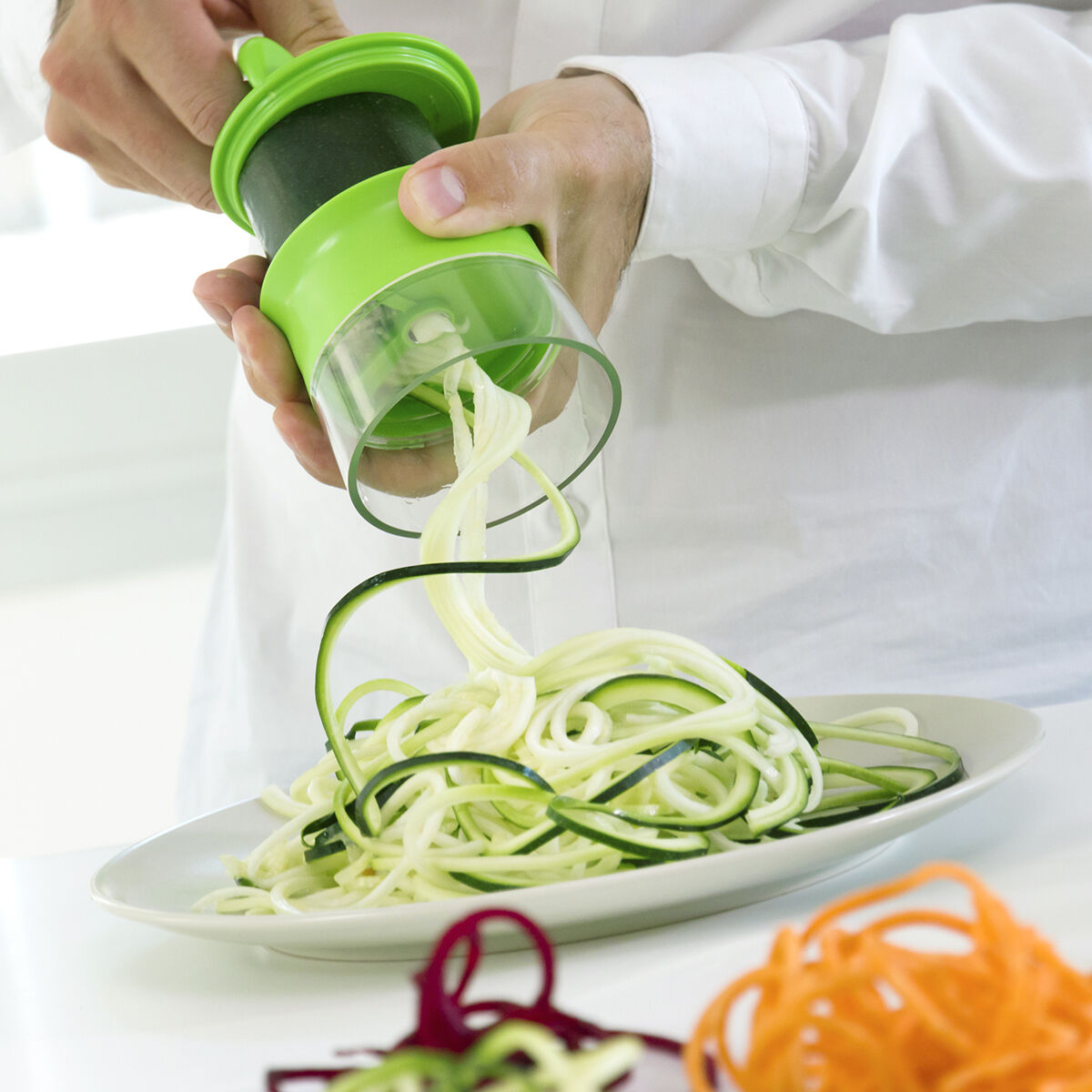 InnovaGoods Spiru manueller Spiralschneider für Gemüse
