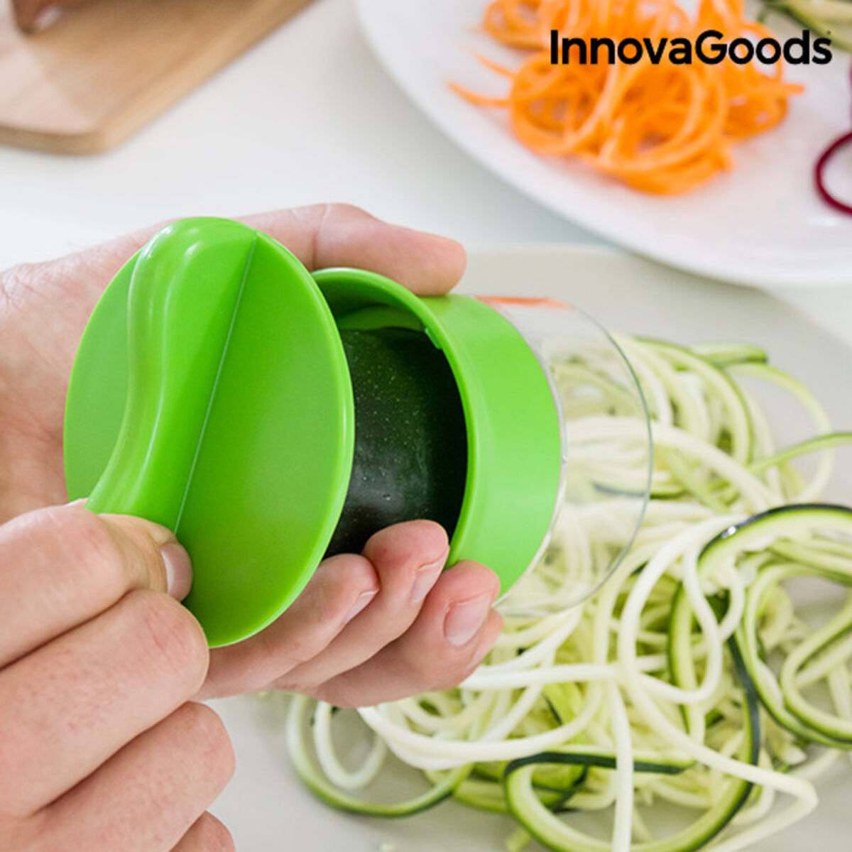 InnovaGoods Spiru manueller Spiralschneider für Gemüse