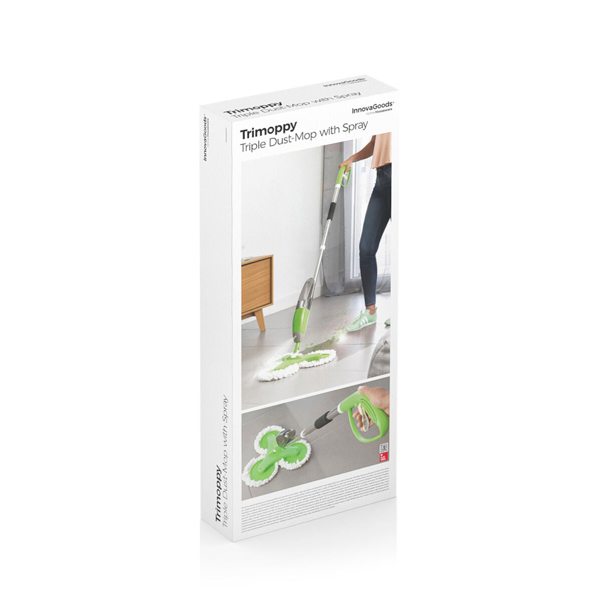 Dreiköpfiger Sprüh-Wischmopp Trimoppy InnovaGoods
