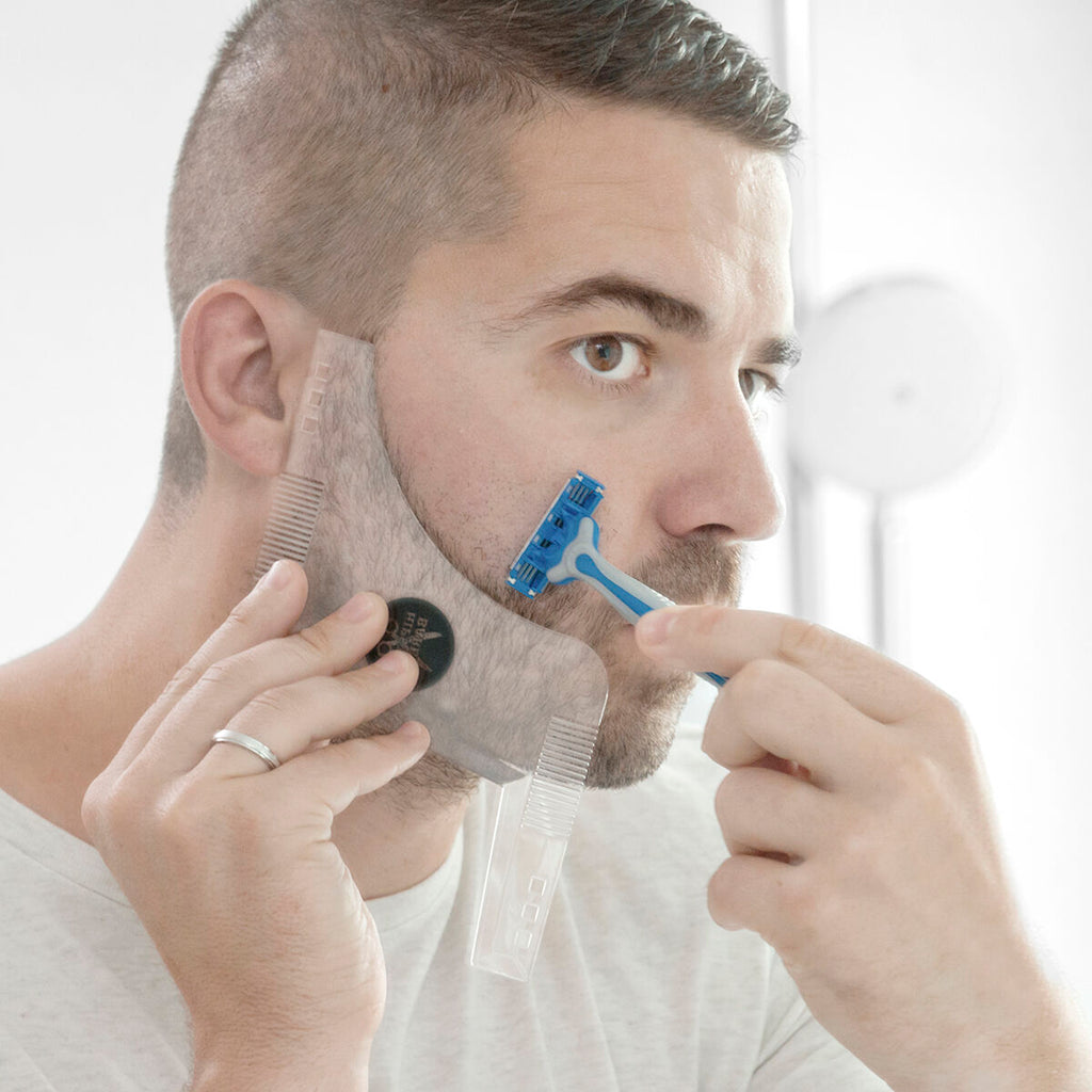 Hipster Barber Bartschablone zum Rasieren InnovaGoods