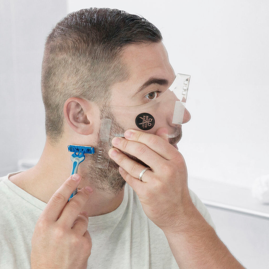 Hipster Barber Bartschablone zum Rasieren InnovaGoods