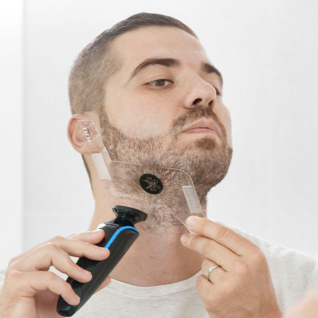 Hipster Barber Bartschablone zum Rasieren InnovaGoods