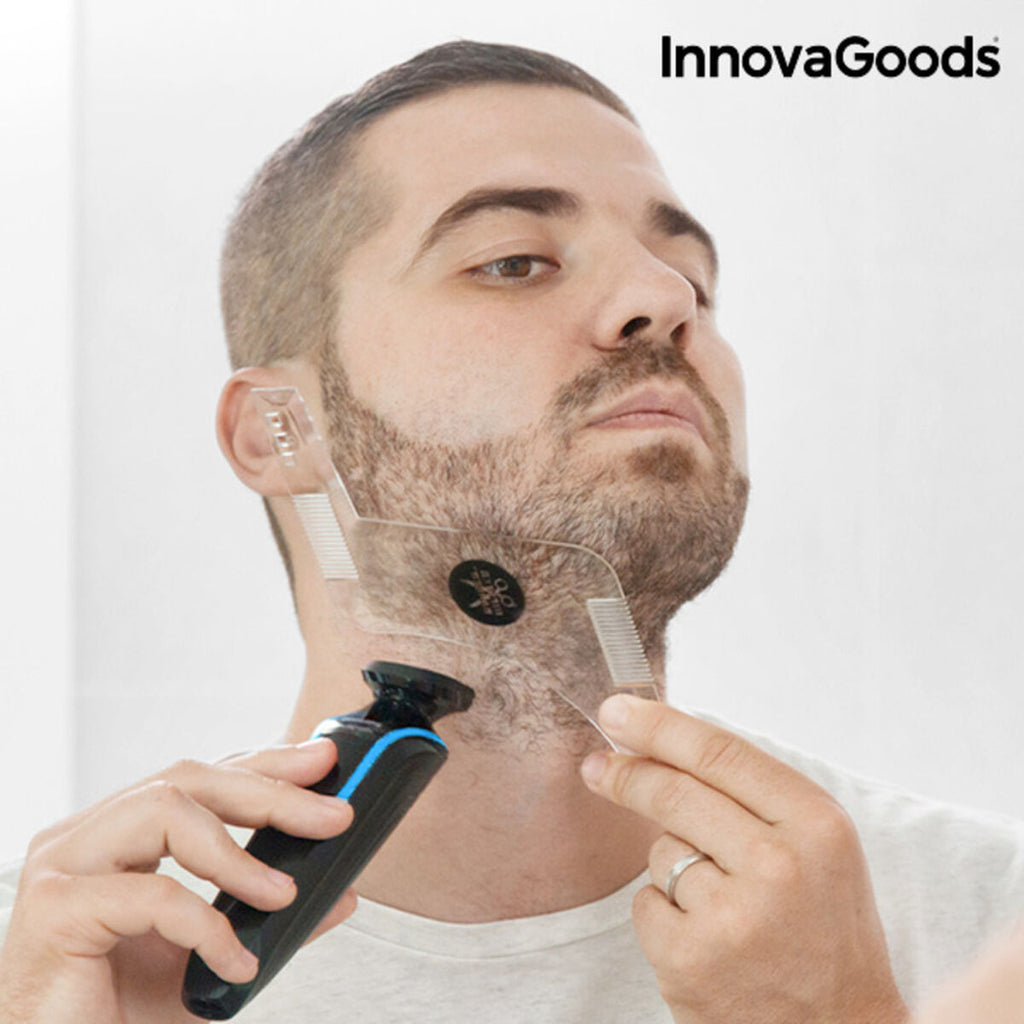 Hipster Barber Bartschablone zum Rasieren InnovaGoods
