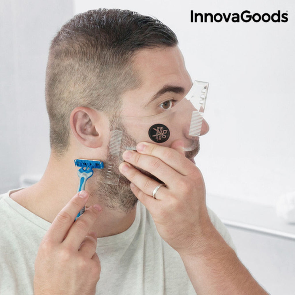 Hipster Barber Bartschablone zum Rasieren InnovaGoods