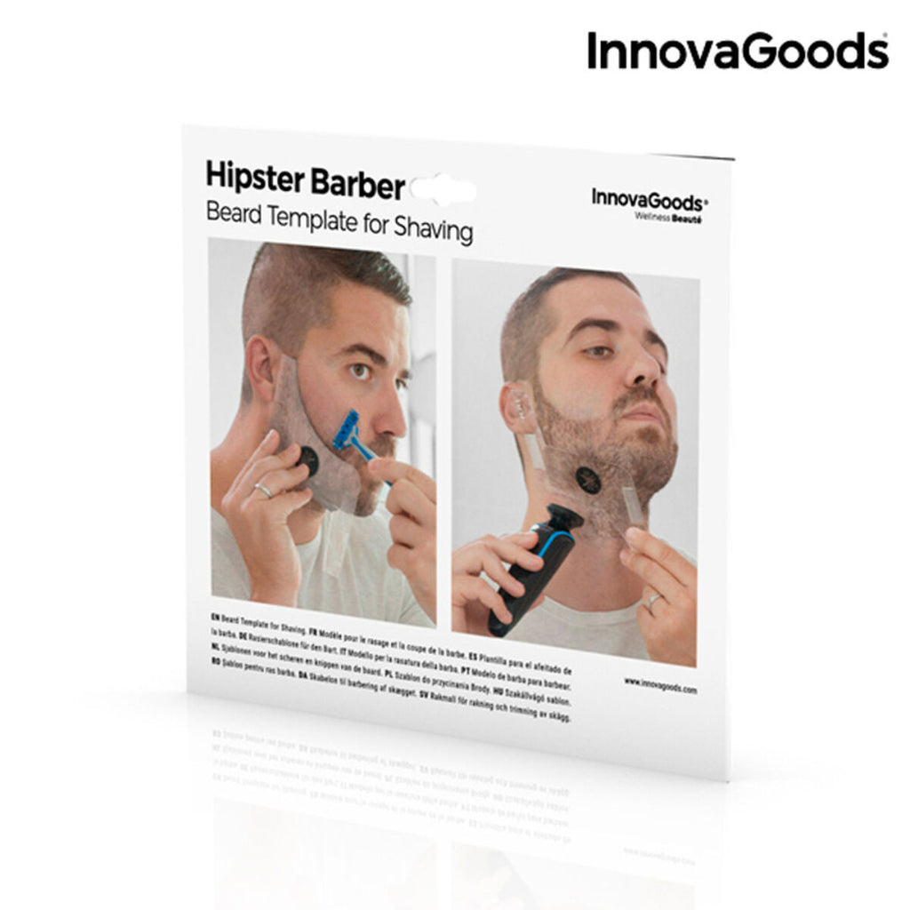 Hipster Barber Bartschablone zum Rasieren InnovaGoods