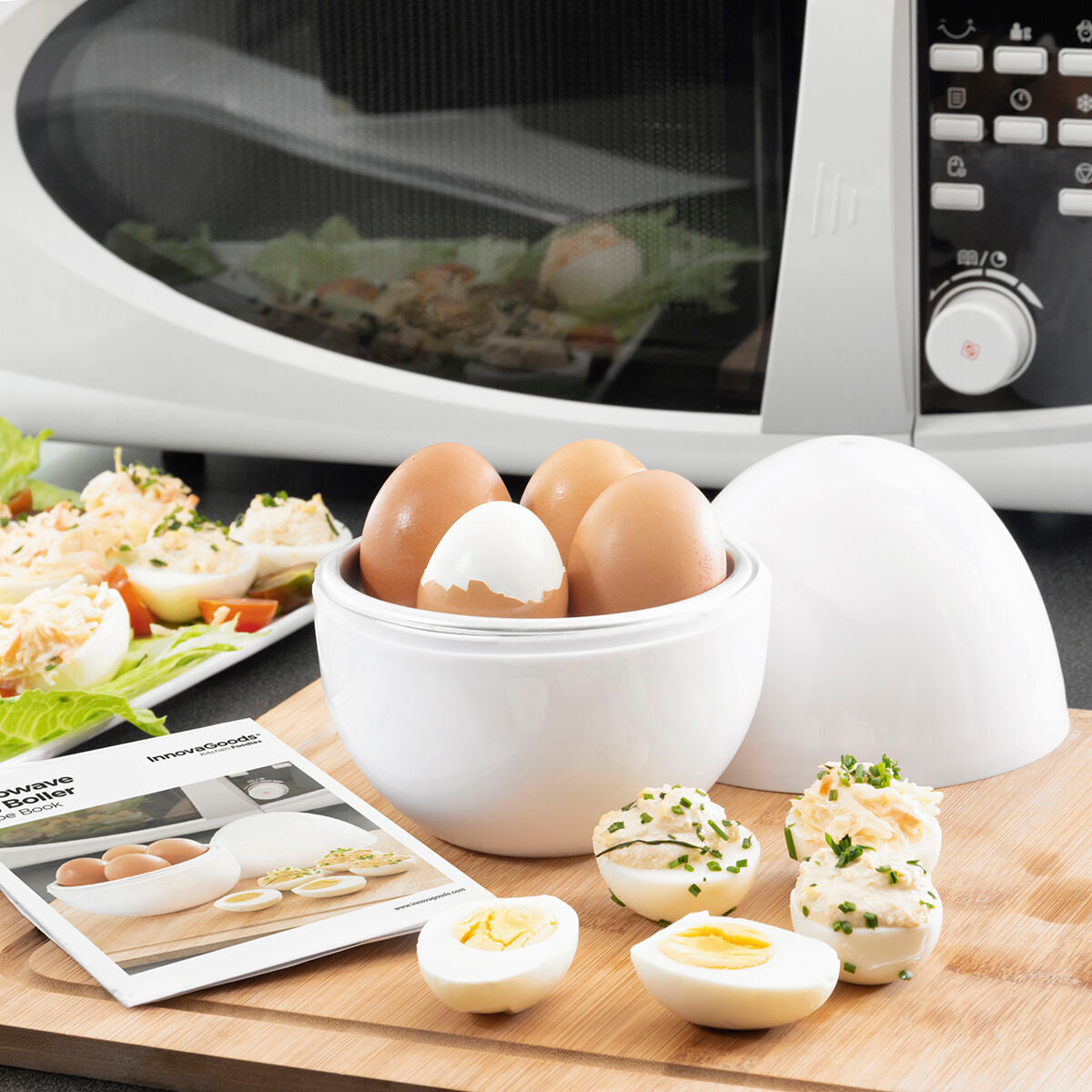 InnovaGoods Boilegg Mikrowellen-Eierkocher für bis zu 4 Eier