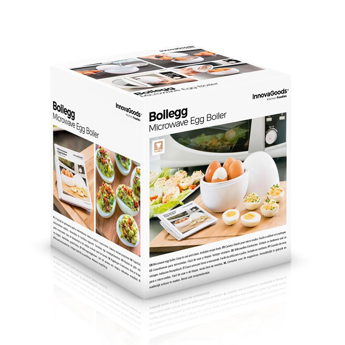 InnovaGoods Boilegg Mikrowellen-Eierkocher für bis zu 4 Eier