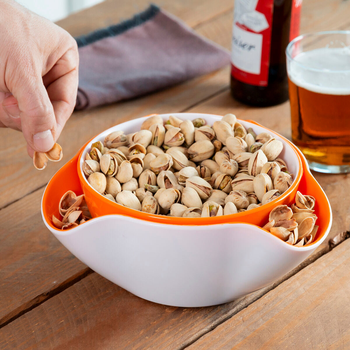 2-in-1 Snackschale InnovaGoods 2-teilig