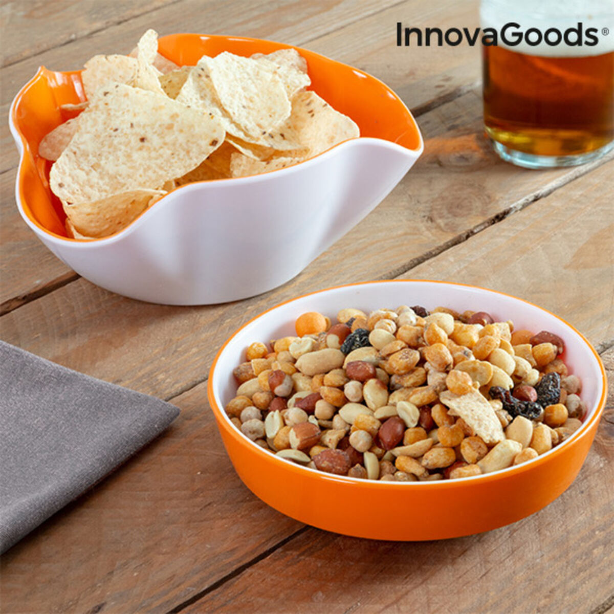 2-in-1 Snackschale InnovaGoods 2-teilig