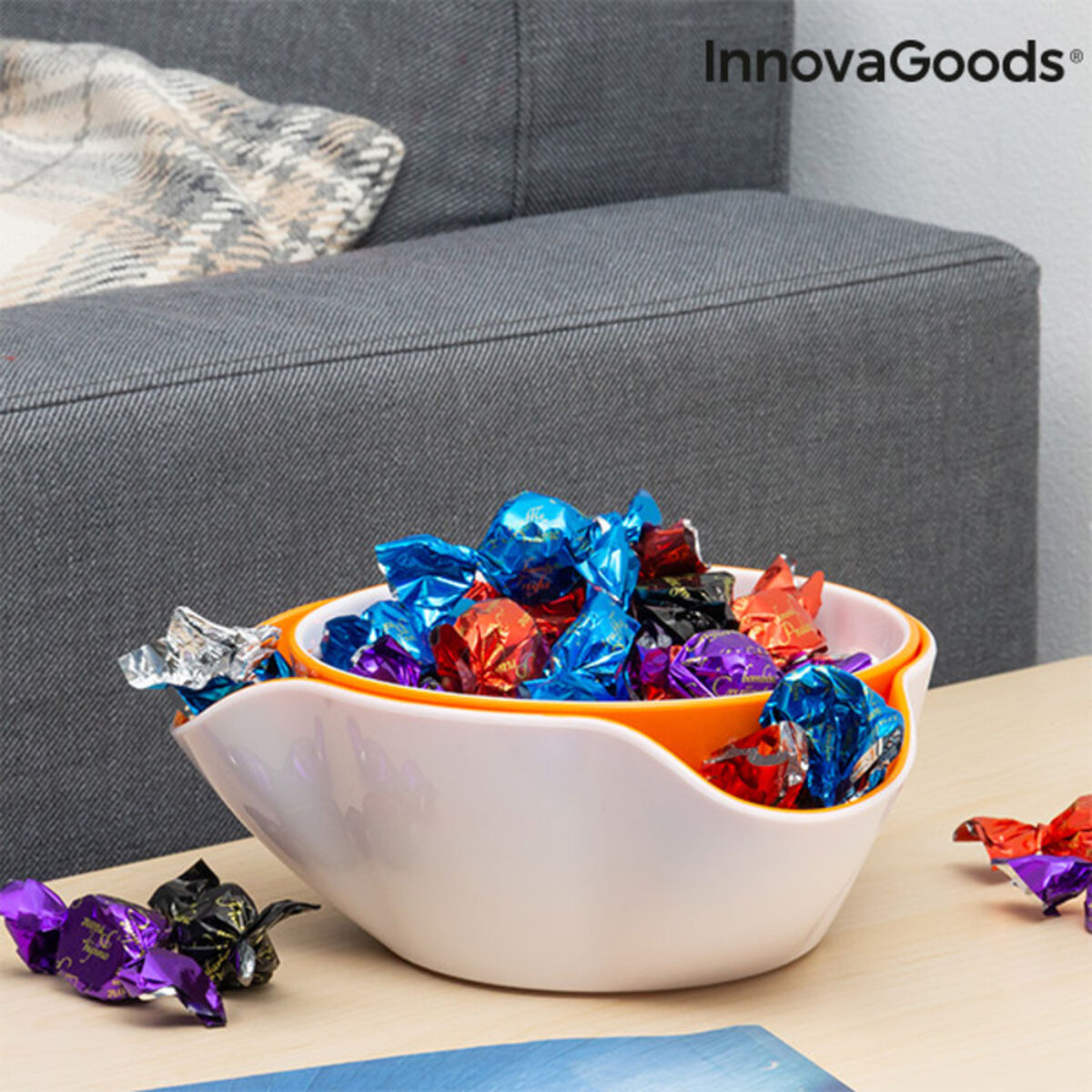 2-in-1 Snackschale InnovaGoods 2-teilig