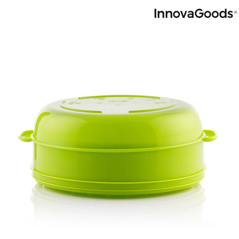 InnovaGoods Codowave Mikrowellen-Dampfgarer doppelt – gesund kochen, spülmaschinenfest