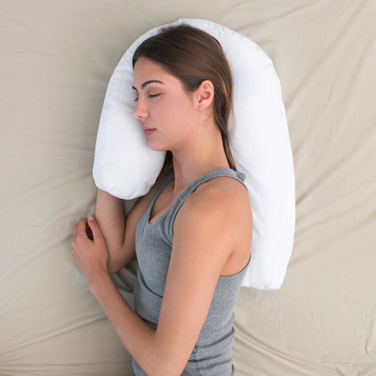 U-förmiges Seitenschläfer-Ergonomiekissen Slupill InnovaGoods