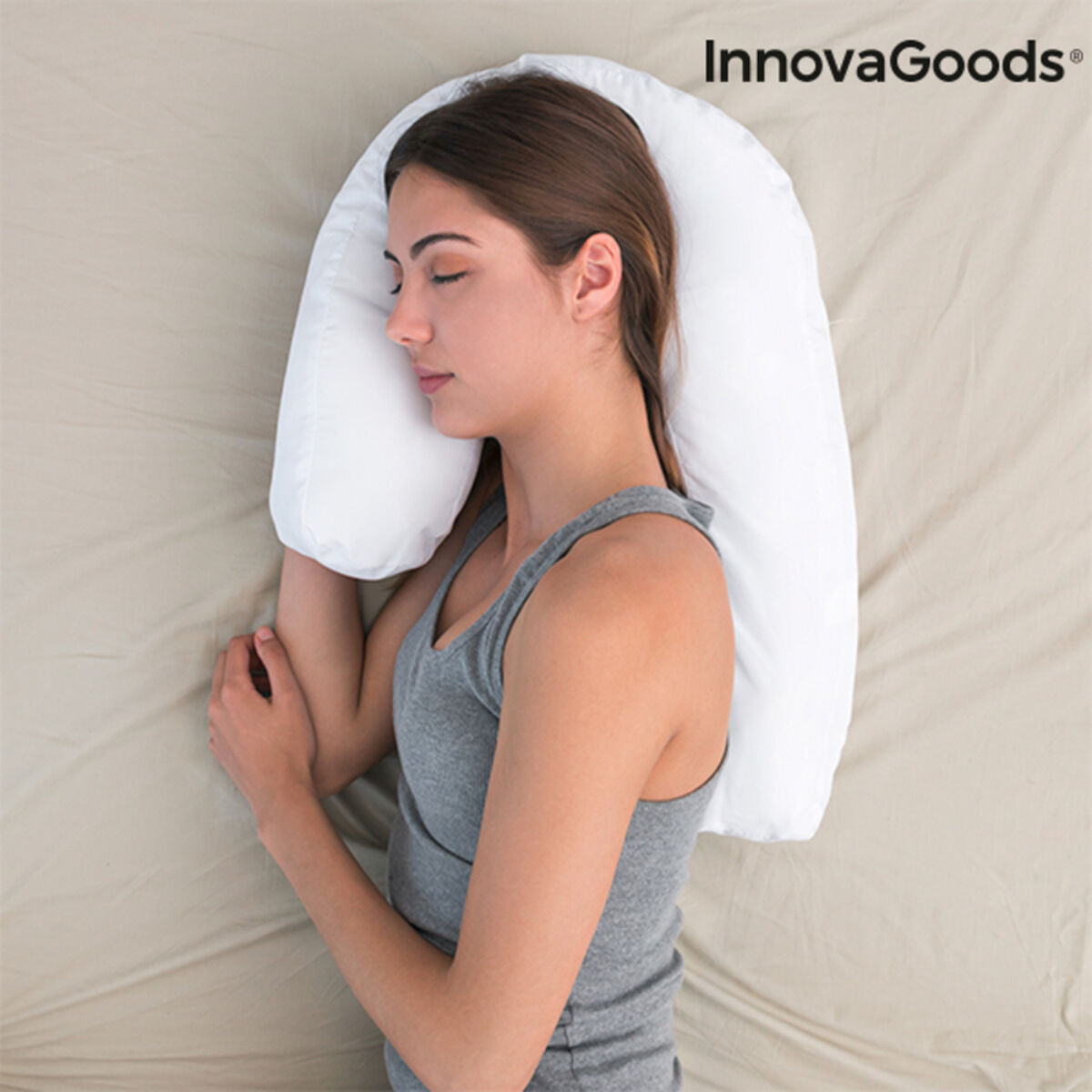 U-förmiges Seitenschläfer-Ergonomiekissen Slupill InnovaGoods